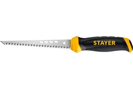 STAYER 160 мм, выкружная ножовка по гипсокартону, Professional, 8TPI, 15173_z02 купить в Уфе