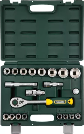 Набор KRAFTOOL &quot;EXPERT QUALITAT&quot;: Торцовые головки, 1/2&quot;, 21 предмет 27882-H22_z02 купить в Уфе