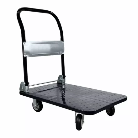 Тележка платформенная 950 кг TOR PH950 (1100х780) со складной ручкой (резиновые колеса 150 мм) 1024687 купить в Уфе