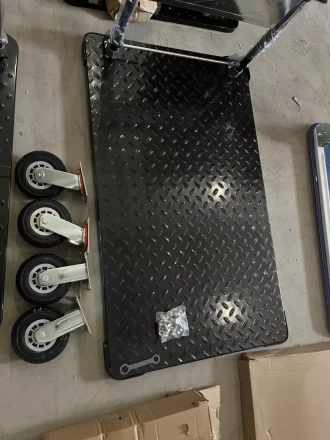 Тележка платформенная 950 кг TOR PH950 (1100х780) со складной ручкой (резиновые колеса 150 мм) 1024687 купить в Уфе