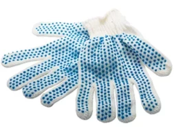 Перчатки х/б, ПВХ "точка", 7 класс, 38 гр. Россия 67774