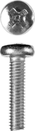 Винт ЗУБР &quot;МАСТЕР&quot; DIN 7985, класс прочности 4.8, оцинкованный, M6x25мм, 5кг 303150-06-025 купить в Уфе