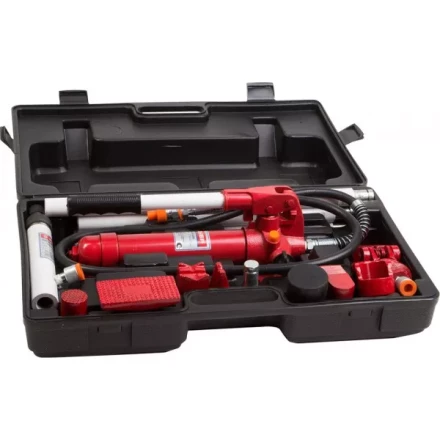 Набор ЗУБР &quot;ЭКСПЕРТ&quot; гидравлический, портативный для правки кузова, в пластиковом кейсе, 4т, 62МПа 43035-4 купить в Уфе