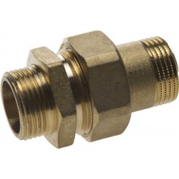 Соединитель GENERAL FITTINGS прямой с накидной гайкой, латунь, ш/ш, 3/4&quot; 51037-S/S-3/4