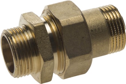 Соединитель GENERAL FITTINGS прямой с накидной гайкой, латунь, ш/ш, 3/4&quot; 51037-S/S-3/4 купить в Уфе