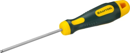 Отвертка KRAFTOOL, Cr-Mo-V сталь, двухкомпонентная противоскользящая рукоятка, HEX, №3x75мм 250075-3-075 купить в Уфе