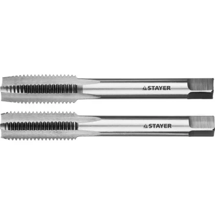 Комплект метчиков STAYER &quot;MASTER&quot;, сталь 9ХС, М12х1,75, 2 шт 28025-12-1.75-H2 купить в Уфе