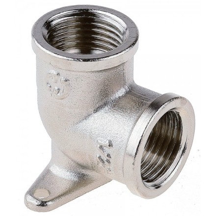 Уголок GENERAL FITTINGS с креплением к стене в двух точках, никелированная латунь, г/г, 1/2&quot; 51075-G/G-1/2 купить в Уфе