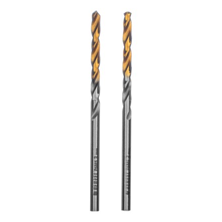 Сверло спиральное по металлу 3 x 60 мм, Р6М5, Golden Tip , 2шт. Denzel 718225 купить в Уфе