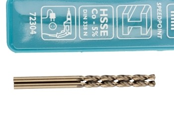 Сверло спиральное по металлу, 2,5 мм, HSS-Co, 2шт  GROSS 72304 купить в Уфе