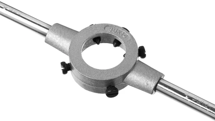 Плашкодержатель, ЗУБР Мастер 28142-38, с центровочными и прижимными винтами, 38х14мм для М12 - М14, L - 315мм 28142-38_z01 купить в Уфе