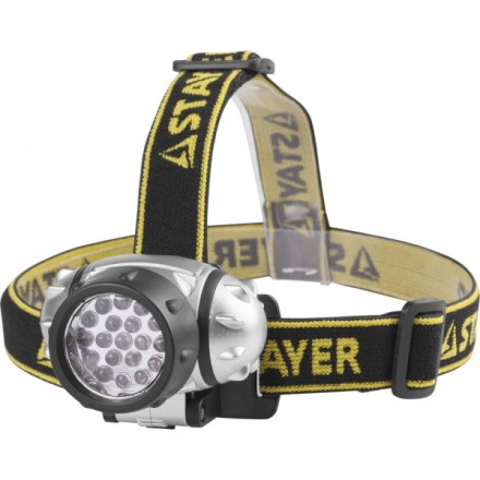 Фонарь STAYER &quot;STANDARD&quot; налобный светодиодный, 19LED, 4 режима, 3ААА 56570 купить в Уфе