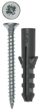 Дюбели ЕВРО с саморезами пакет серия МАСТЕР купить в Уфе