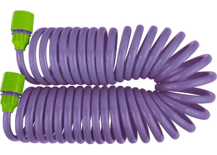 Шланг спиральный,  7,5 м  х  10 мм, пластм. фурнитура (адаптер 3/4&quot;+ разбрызгиватель)  PALISAD 67412 купить в Уфе