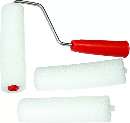 Набор: валик &quot;ПОРОЛОН&quot; с ручкой + 2 шубки 140 мм D валика - 42 мм  Россия 80450 купить в Уфе