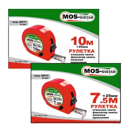 Рулетка измерительная MOS-DISTAR MS37-5019 купить в Уфе
