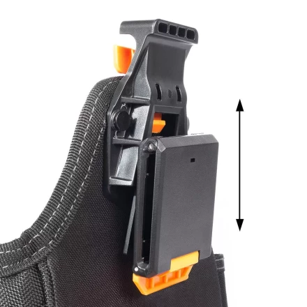 Быстросъемная поясная сумка модульного типа на клипсе с клапаном на липучке КВТ СМ-09 (91982) купить в Уфе