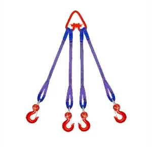 Строп текстильный четырехветвевой 4СТ 5 т  L=8 м  SF6 50 мм Звено РТ- 3 купить в Уфе