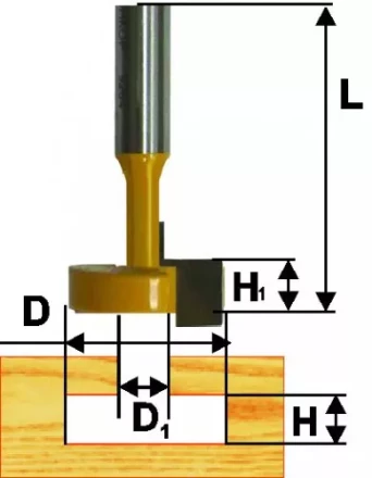 Фреза паз. конструкционная ф95мм Т-обр хв. 8мм 46100 купить в Уфе