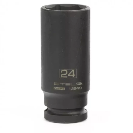 Головка ударная удлиненная шестигранная 24 мм 1/2&quot; CrMo Stels 13949 купить в Уфе