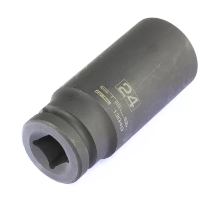 Головка ударная удлиненная шестигранная 24 мм 1/2&quot; CrMo Stels 13949 купить в Уфе