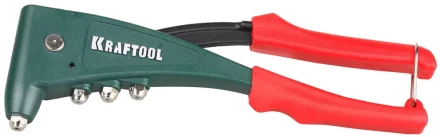 Заклепочник с усиленным литым корпусом, KRAFTOOL &quot;NX-5 31173, для заклёпок d=2,4-4,8 мм - алюминий и сталь, d=2,4-4,0 - нерж сталь 31173 купить в Уфе