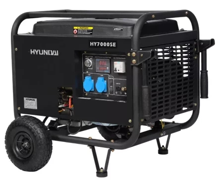 Бензогенератор Hyundai HY 7000SE + колеса купить в Уфе