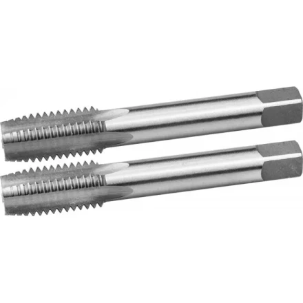 Метчики ЗУБР "ЭКСПЕРТ" машинно-ручные, комплектные для нарезания метрической резьбы, М18 x 2,0, 2шт 4-28007-18-2.0-H2 купить в Уфе