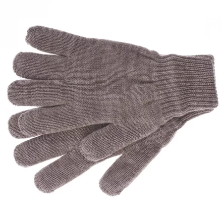 Перчатки трикотажные акрил двойные коричневый двойная манжета Сибртех Россия 68683 купить в Уфе