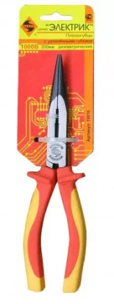 Плоскогубцы с удл. губками  диэлектр. 200мм 1/6/60 19016 купить в Уфе