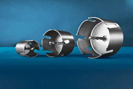 Коронка ЗУБР "ПРОФИ" "ПРОУНИВЕРСАЛ", твердосплав резцы, бетон, кирпич, керам, цв мет, гипсокарт, пласт, дерево, d=68мм 29514-68 купить в Уфе