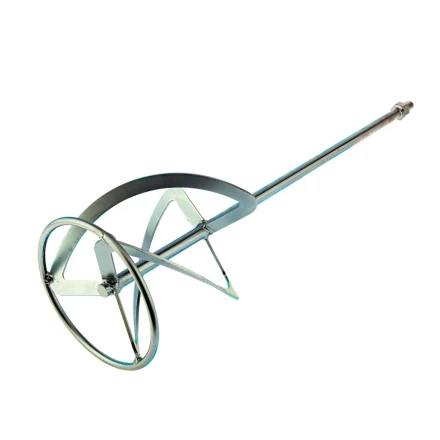 Насадка для миксера, для тяжелых растворов Сибртех, 160 х 590 мм, оцинкованная, хвостовик резьба М14, 848967 купить в Уфе