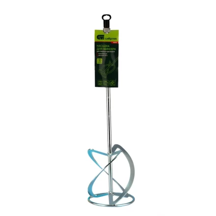 Насадка для миксера, для тяжелых растворов Сибртех, 160 х 590 мм, оцинкованная, хвостовик резьба М14, 848967 купить в Уфе