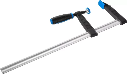 Струбцина ЗУБР &quot;ПРОФЕССИОНАЛ&quot;, тип &quot;F&quot;, двухкомпонентная ручка, стальная закаленная рейка, 120х500мм 32155-120-500 купить в Уфе