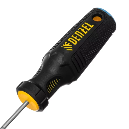 Отвертка, SL3х75 мм, S2, 3к рукоятка Denzel 121887 купить в Уфе