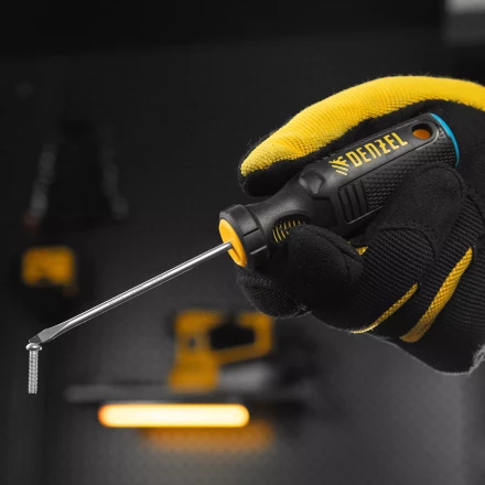 Отвертка, SL3х75 мм, S2, 3к рукоятка Denzel 121887 купить в Уфе