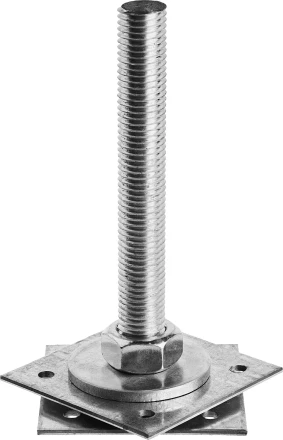 Анкер ЗУБР "МАСТЕР" регулируемый по высоте, 100х200х100мм, М24, 1шт 310265-100-24 купить в Уфе