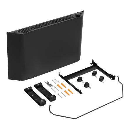 Конвектор электрический Denzel XCE-1500 B, 230 В, 1500 Вт, X-образный нагреватель черный 98128 купить в Уфе