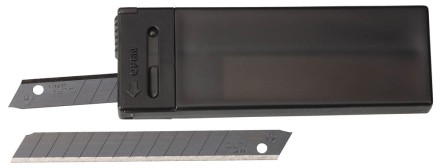 Лезвие OLFA сегментированные BLACK MAX, 9х80х0,38мм, 13 сегментов, 10шт OL-ABB-10B купить в Уфе