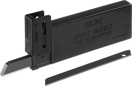 Лезвие OLFA сегментированные BLACK MAX, 9х80х0,38мм, 13 сегментов, 10шт OL-ABB-10B купить в Уфе