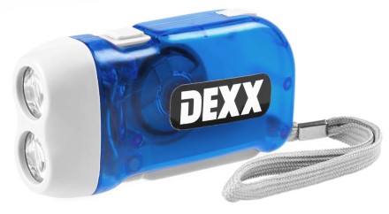 Динамо-фонарь DEXX ручной ЖУК в пластмассовом корпусе, 2 светодиода 56700 купить в Уфе