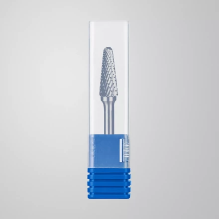 Зубр Твердосплавная борфреза L - конус с закругленным углом 28°, 10 х 25 мм, радиус 2.2 мм (28810-10-25) купить в Уфе