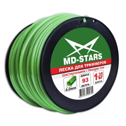 Леска для триммера HEXAGON LINE (шестиугольник) катушка 2,4ММХ259М купить в Уфе