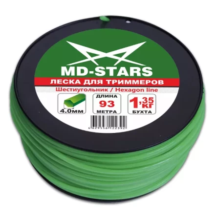 Леска для триммера HEXAGON LINE (шестиугольник) катушка 2,4ММХ259М купить в Уфе