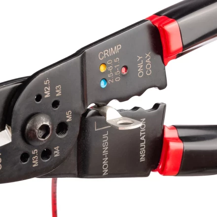 Многофункциональный стриппер КВТ WS-01F для снятия изоляции с проводов 0.5–4.0 мм (101541) купить в Уфе