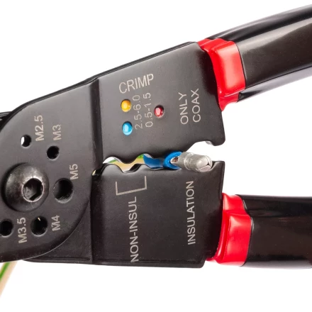 Многофункциональный стриппер КВТ WS-01F для снятия изоляции с проводов 0.5–4.0 мм (101541) купить в Уфе