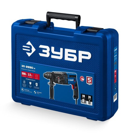 ЗУБР 28 мм, 900 Вт, перфоратор SDS Plus, мет. корпус, Профессионал (ЗП-2890 М) купить в Уфе