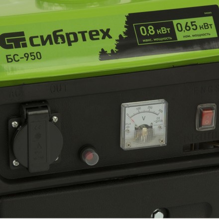 Бензогенератор Сибртех БС-950 с ручным стартером 94665 купить в Уфе