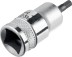 Торцовая бита-головка KRAFTOOL &quot;INDUSTRIE QUALITAT&quot;, материал S2, HEX, сатинированная, 1/2&quot;, H4 27908-04_z01 купить в Уфе