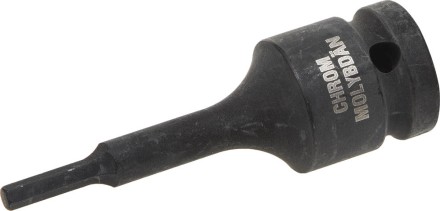 Торцовая головка KRAFTOOL &quot;INDUSTRIE QUALITAT&quot; ударная (1/2&quot;), HEX, Cr-Mo, фосфатированная, H4 27950-04 купить в Уфе